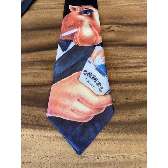 Vintage Joe Camel Men's Tie Camel Lights Synthetic 58" Savvy USA - Picture 2 of 11
